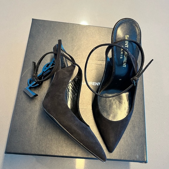 SAINT LAURENT 'OPYUM' PUMPS US 6 Black - Picture 10 of 12